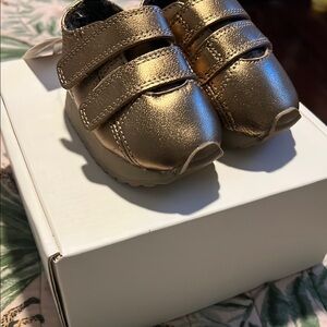 Gold Metallic Baby Shoes